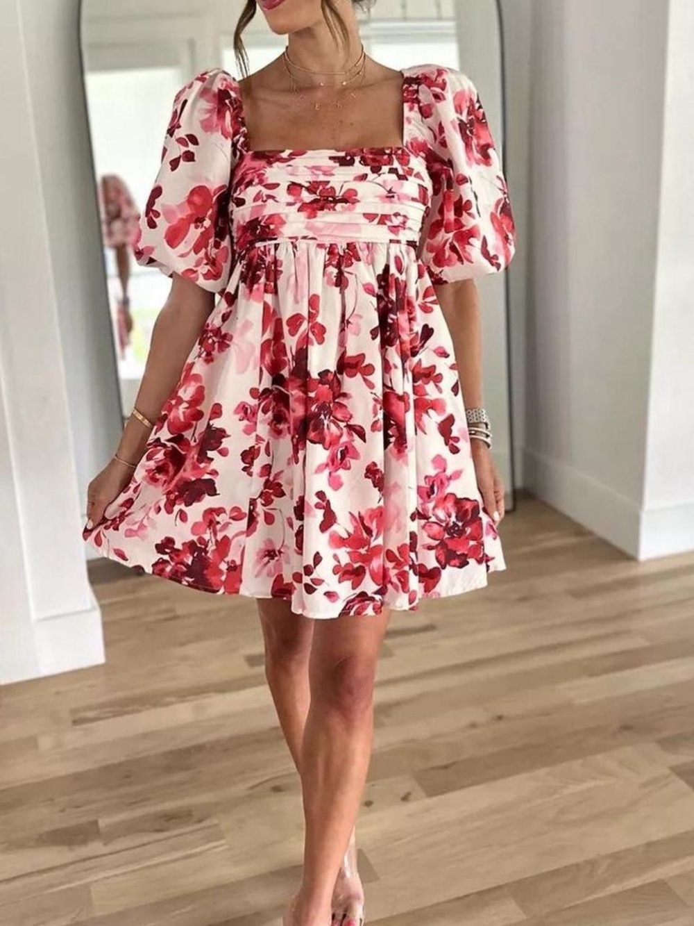 Abercrombie Emerson Puff Sleeve Mini Dress